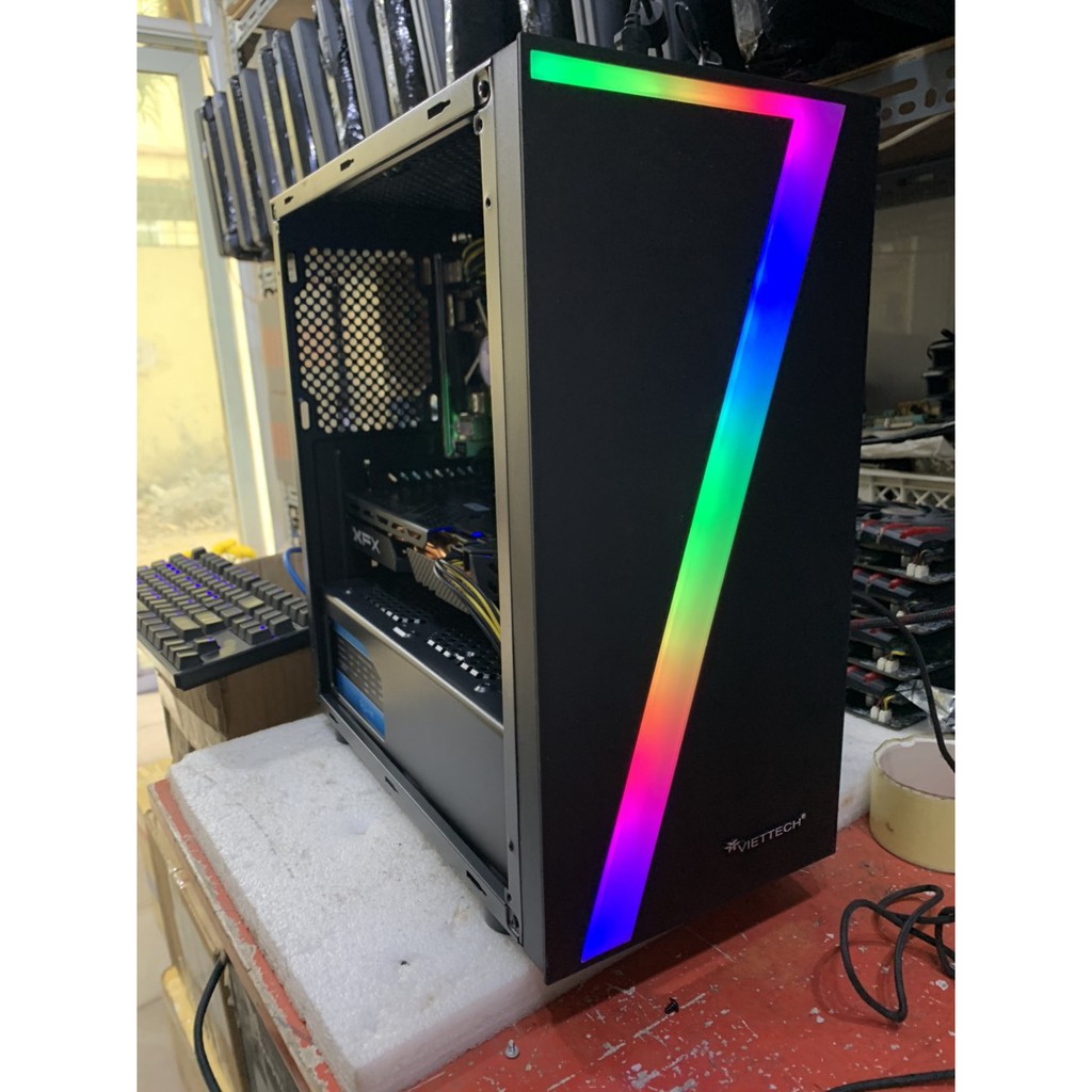 MÁY TÍNH CHƠI GAME CPU CORE I3 6100, RAM 8GB, VGA RX550 4GB ONLINE PUBG, GTA5, FO4