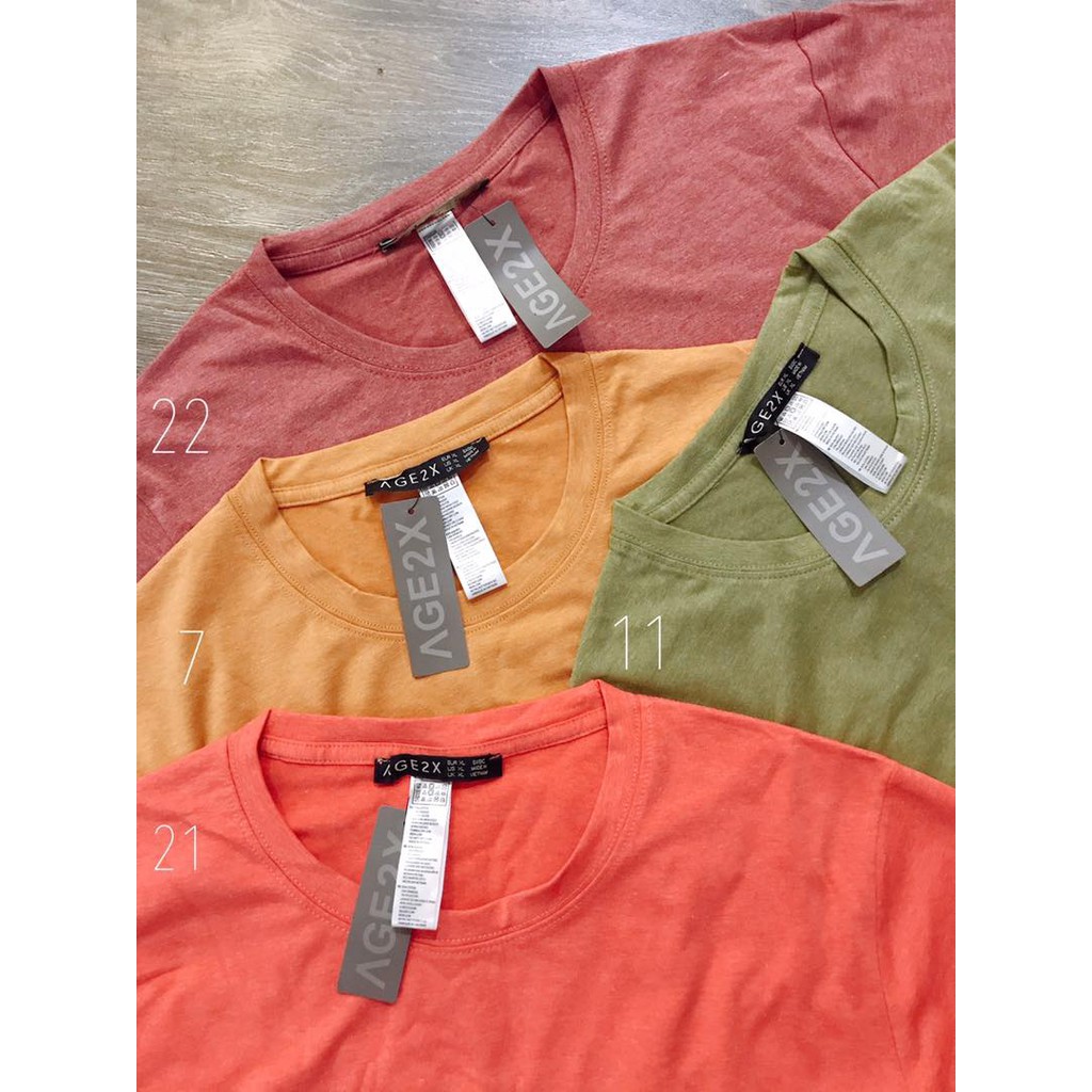 ✅ CHÁY HÀNG ✅ COMBO 4 ÁO THUN CHÍNH HÃNG AGE2X