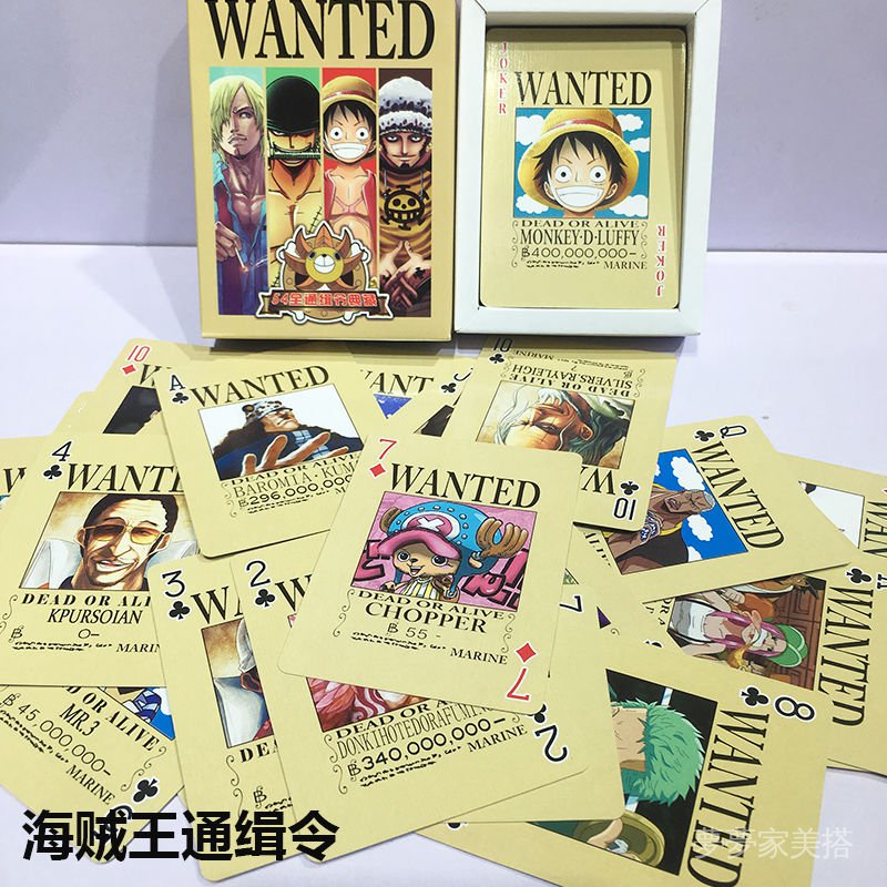 Bộ Bài Tây In Hình Nhân Vật Luffy Trong One Piece Dễ Thương