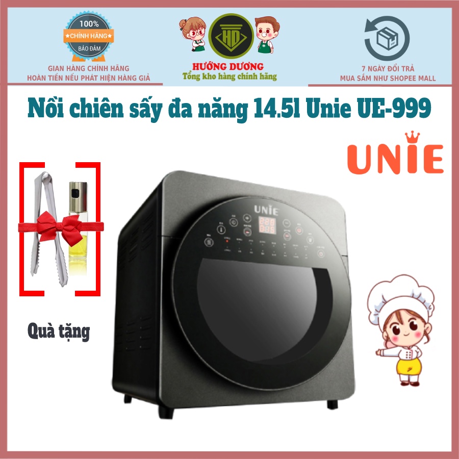 Nồi chiên đa năng, Nồi chiên không dầu UNIE - UE999 1700W dung tích lớn 14.5L chính hãng