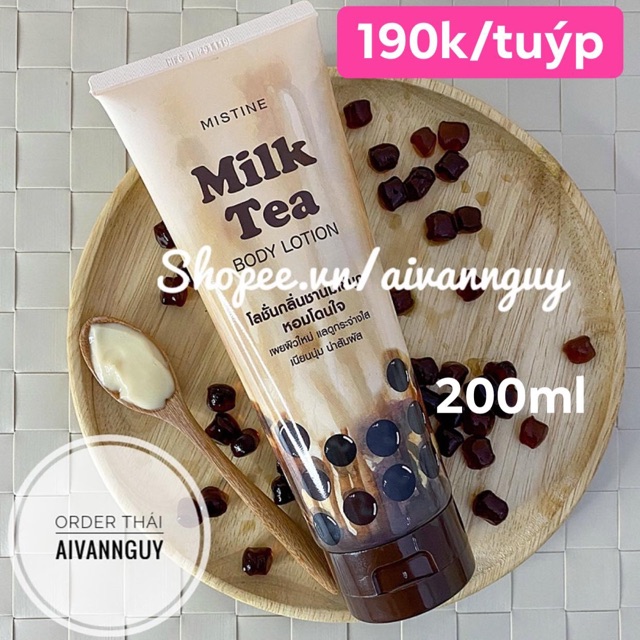 [TẶNG THANH SOAP VIT C]Sữa dưỡng thể trà sữa trân châu Mistine | BigBuy360 - bigbuy360.vn