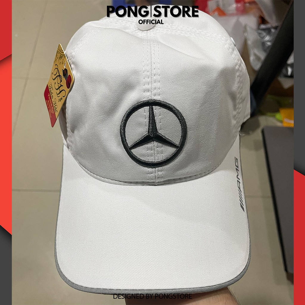 Mũ Lưỡi Trai Thêu Logo MERCY - Nón Kết Thời Trang Hàn Quốc Unisex Nam Nữ, Thêu Sắc Nét, Chất Kaki Bền Bỉ 2 Màu Trắng Đen