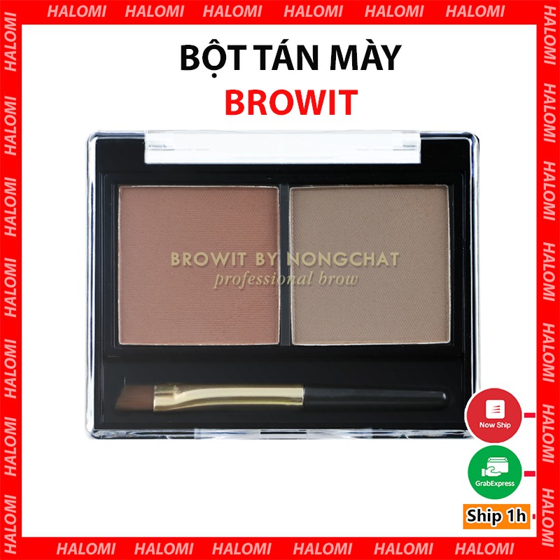 Bột Tán Chân Mày Browit Nongchat Easy Drawing Brow Shadow 4g Free Brow Sticker