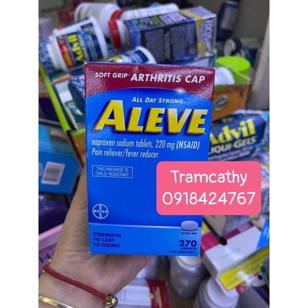 Aleve 200mg 270 viên, tỳlenol.