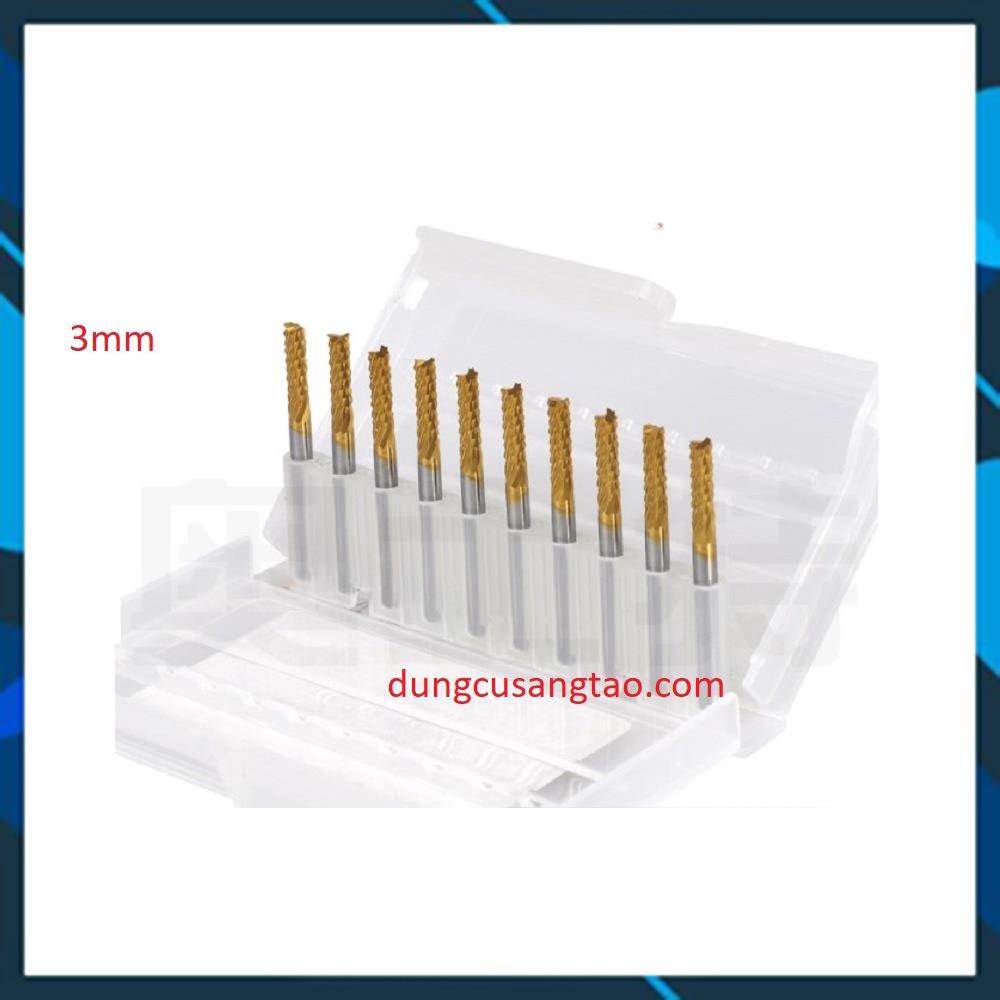 Mũi phay quả dứa phay mạch in, khoan PCB, SMT, CNC, khuôn mẫu, nhựa, đồng / Dao phay hợp kim 0.6mm-3mm Aoshi cao cấp