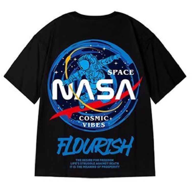 Áo Thun Dáng Rộng In Chữ Phong Cách Hip Hop Đường Phố Thời Trang Mùa Hè Cho Nam Và Nữ [M-8XL]