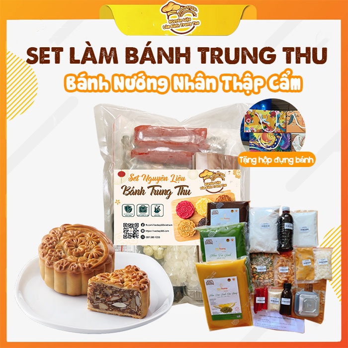 Set Làm Bánh Nướng Trung Thu Thơm Ngon Dễ Làm, Bánh Trung Thu