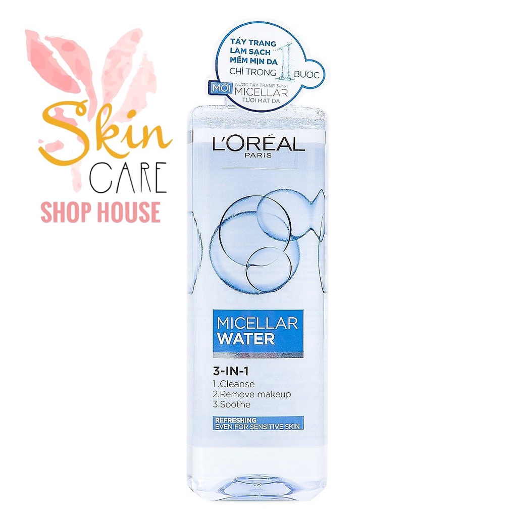 Nước tẩy Trang L'Oreal Paris 3-in-1 Micellar Water 400ml