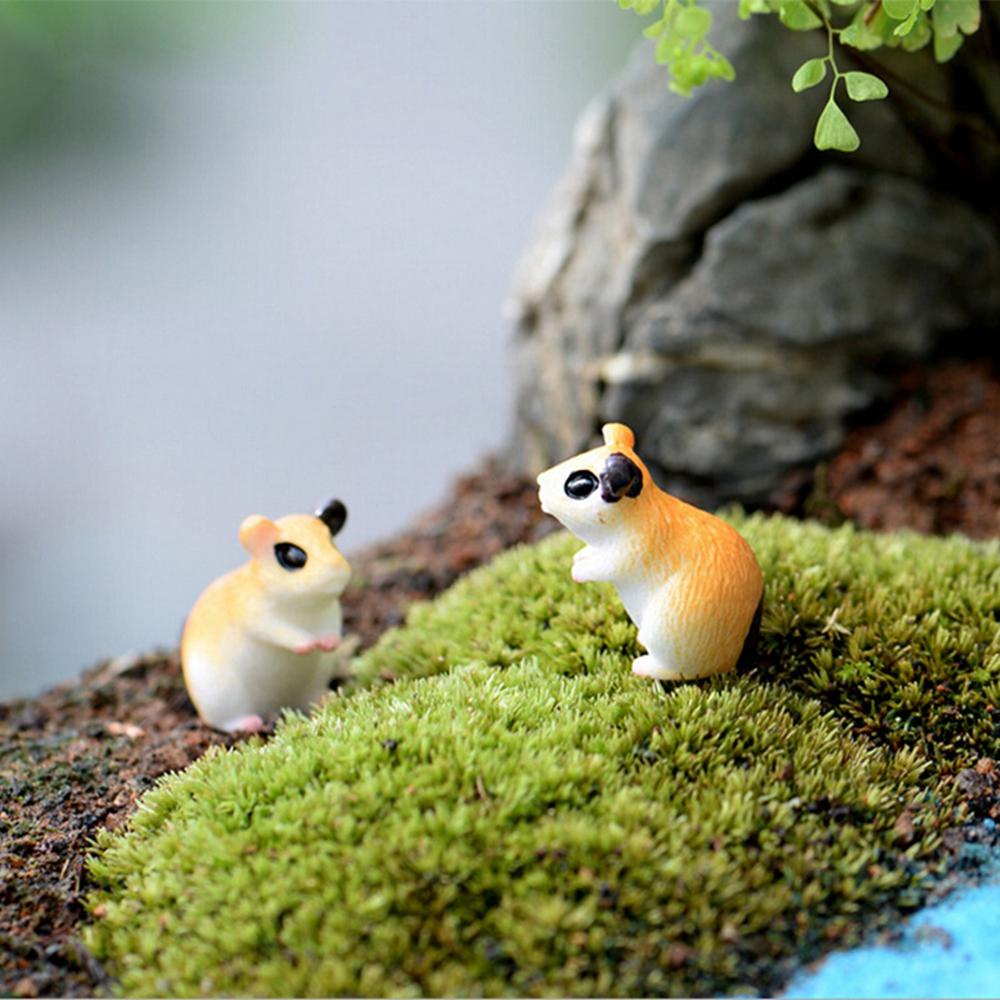 Mô Hình Chuột Hamster Mini Bằng Nhựa Resin Trang Trí Sân Vườn