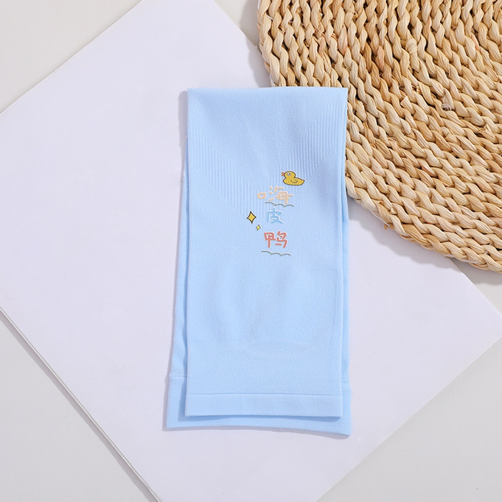 Set 2 Găng Tay Chống Nắng Màu Trơn Họa Tiết Hoạt Hình Dùng Khi Lái Xe/Leo Núi