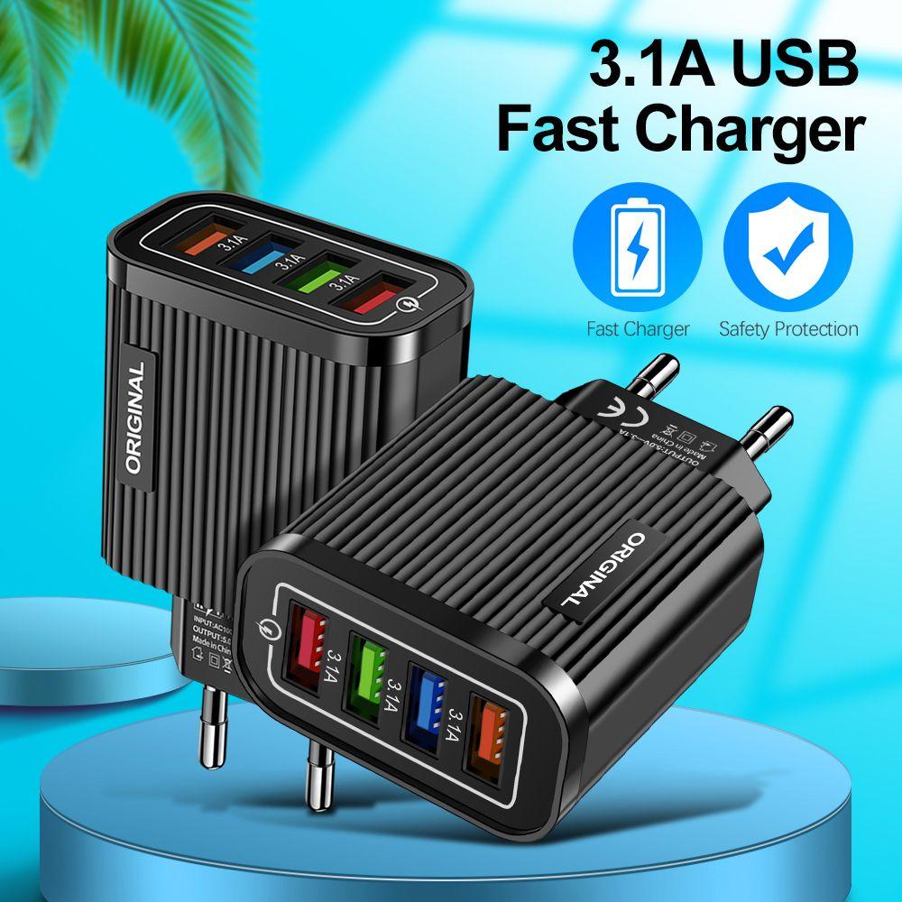Bộ SạC ĐiệN ThoạI USB PhíCh CắM US / EU TiệN DụNg