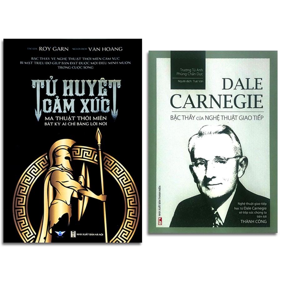 Sách -  Tử Huyệt Cảm Xúc + Dale Carnegie - Bậc thầy của nghệ thuật giao tiếp (Bìa mềm) (Bộ 2 Quyển)