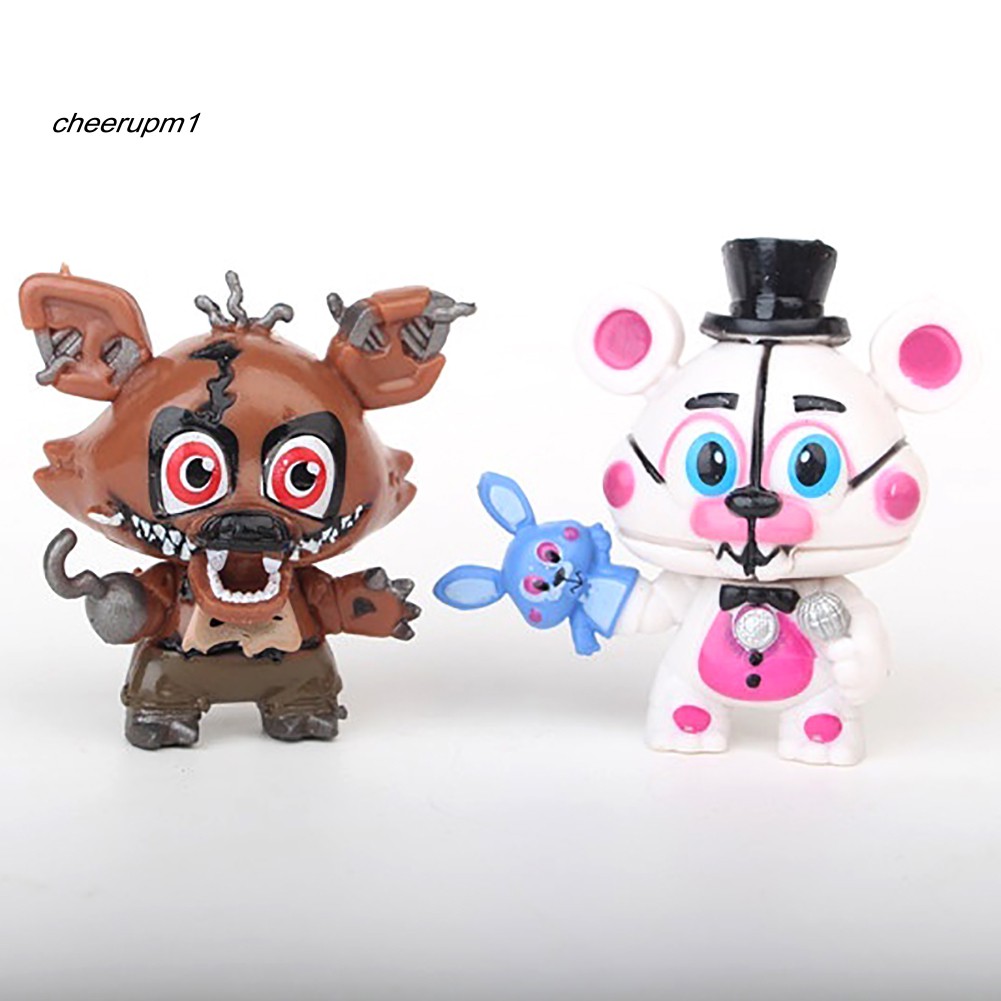 Set 8 mô hình đồ chơi nhân vật trong Five Nights At Freddy 's ngộ nghĩnh đáng yêu