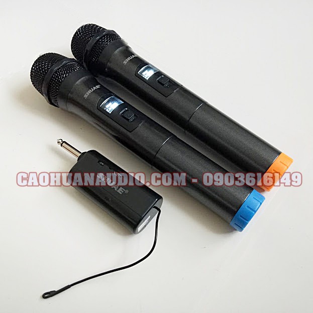 Bộ 2 Micro không dây cho loa kéo / amply sóng UHF