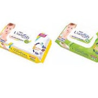 Khăn ướt Unifresh 80 tờ màu vàng vitamin E  (80 Miếng)