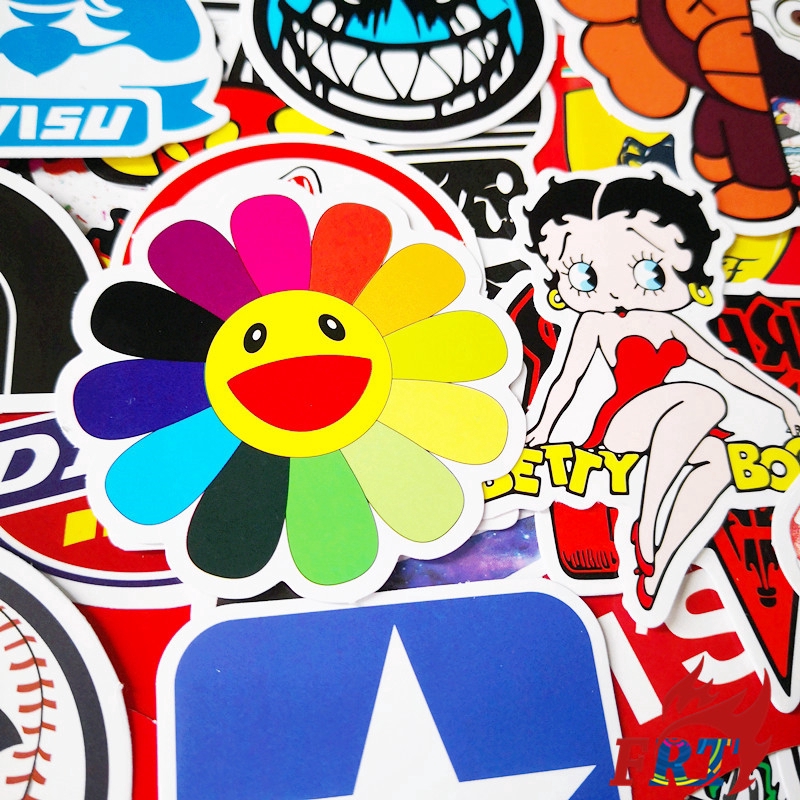 ❉ Fashion Brand Logo - Series 01 Stickers ❉ 36Pcs/Set Kaws DIY Luggage Laptop Skateboard Doodle Decals Stickers