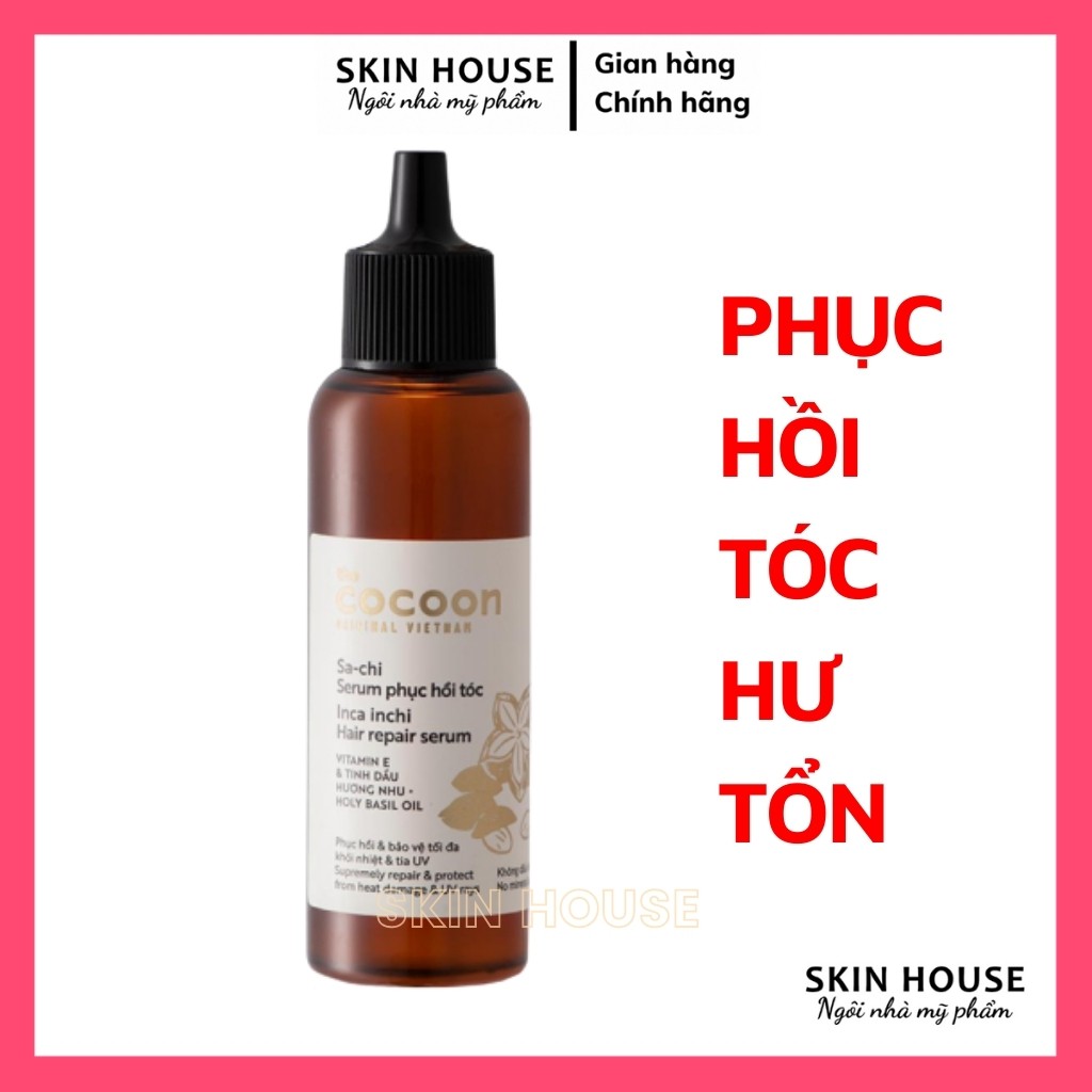 Serum Sachi Phục Hồi Tóc Cocoon - Serum Cocoon Phục Hồi Tóc Hư Tổn Chẻ Ngọn 70ml