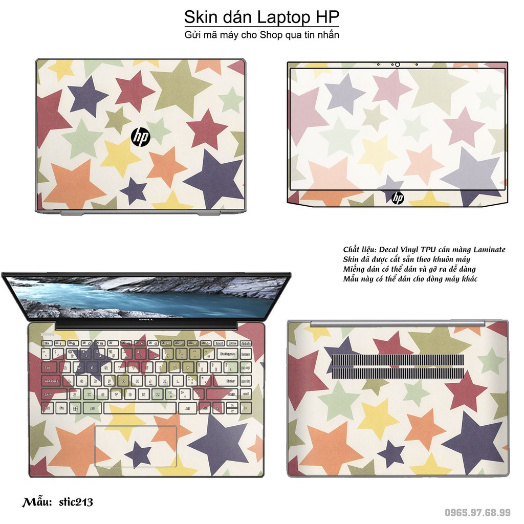 Skin dán Laptop HP in hình Hoa văn sticker _nhiều mẫu 34 (inbox mã máy cho Shop)