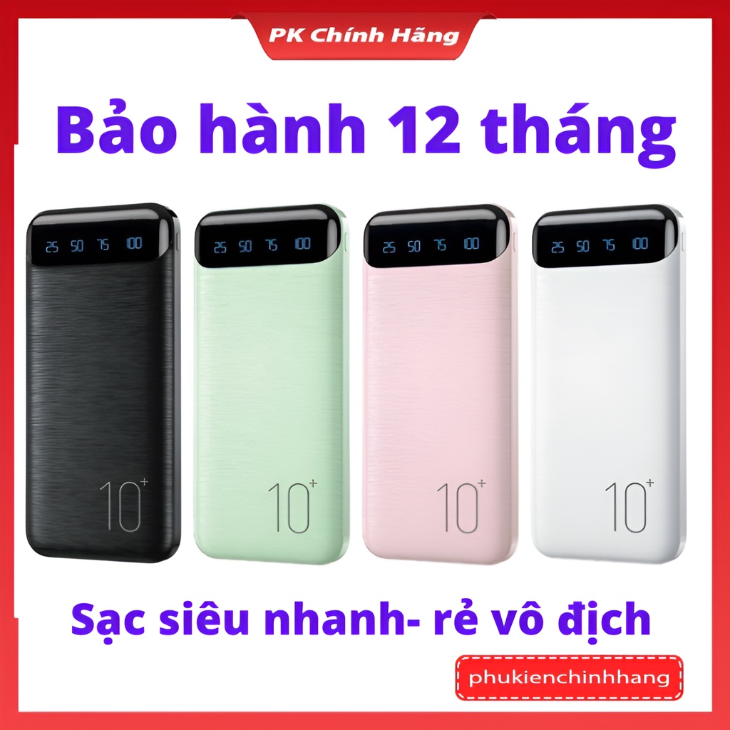 sạc dự phòng 10000 mAh pin sạc dự phòng Wk -161 bảo hành 24 tháng lỗi 1 đổi 1 4.9 239 Đánh Gi