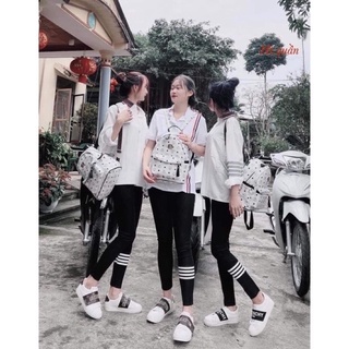 Quần legging nữ dáng dài 3 sọc