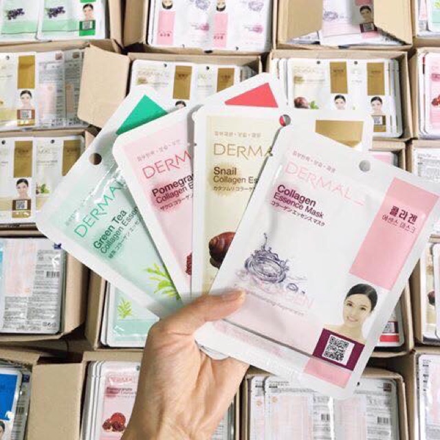 10 chiếc Mặt nạ dưỡng da collagen+ tinh chất