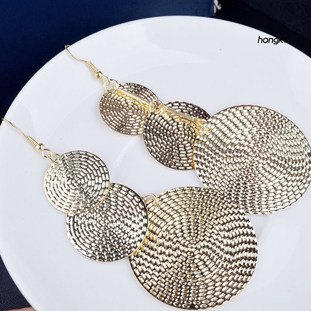 Bông tai dáng dài nhiều lớp thời trang sang trọng cho nữ