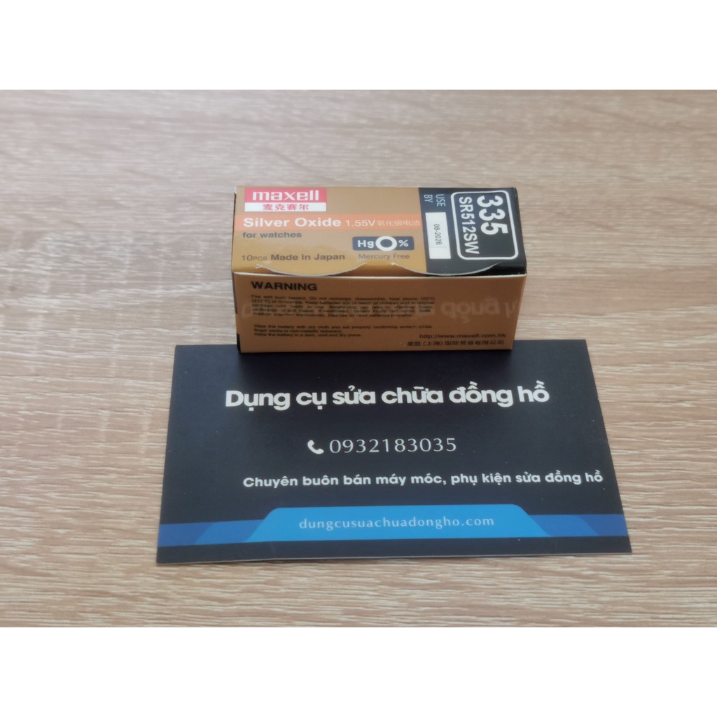 Pin đồng hồ Maxell SR512SW 335 512