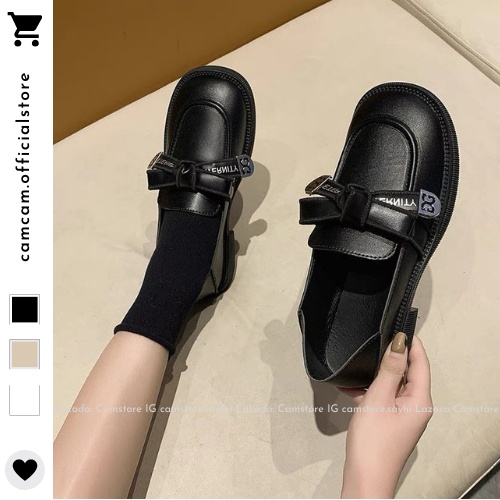 Giày ULZZANG OXFORD Nơ, Tiểu Thư Siêu Xinh Phong Cách Vintage 𝑪𝒂𝒎𝒔𝒕𝒐𝒓𝒆