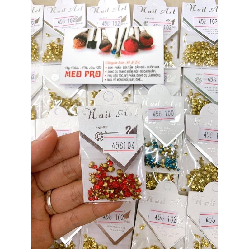 Đá chân nhọn mix size trang trí móng tay chân