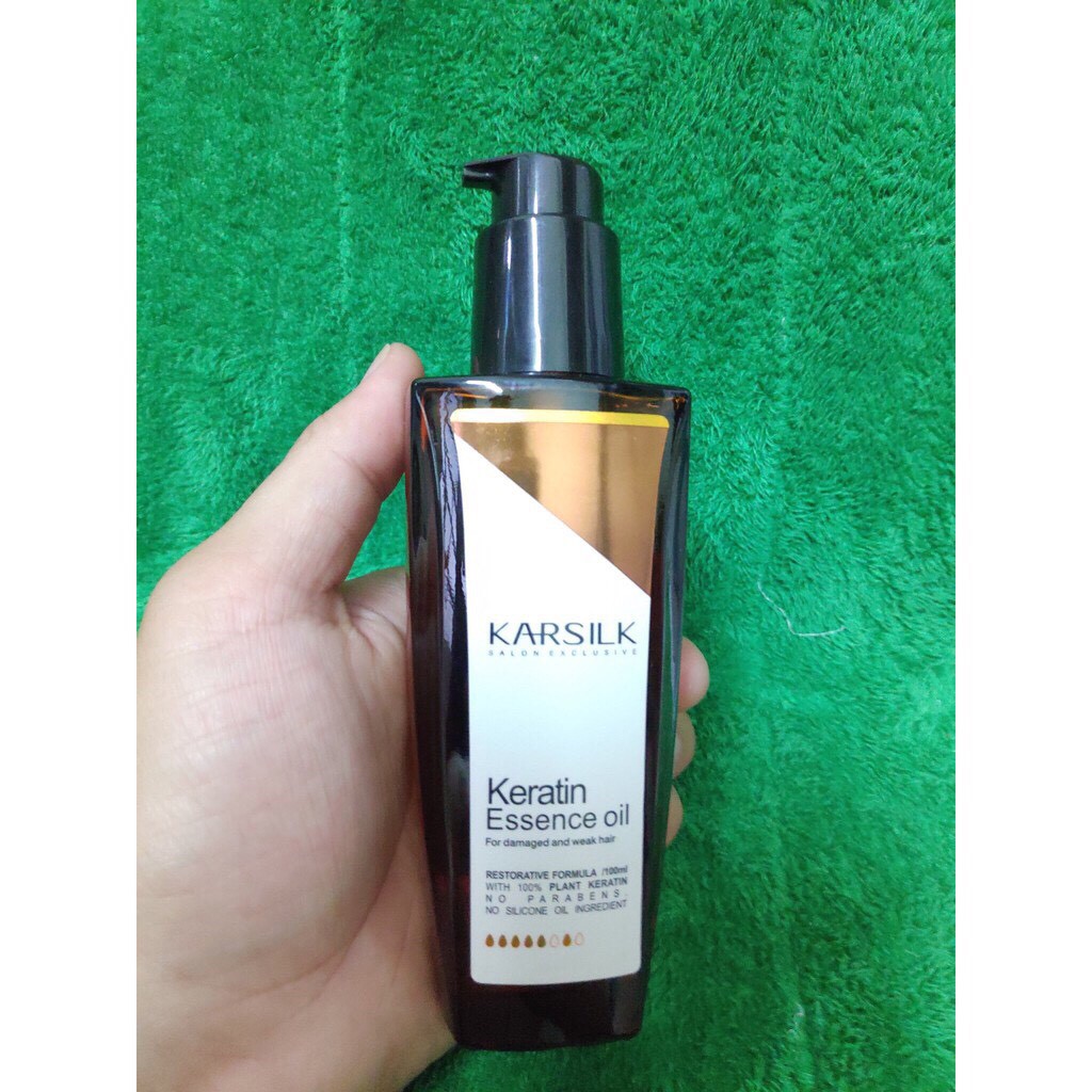 (Chính hãng) Tinh dầu dưỡng bóng Karsilk keratin essence oil 100ml