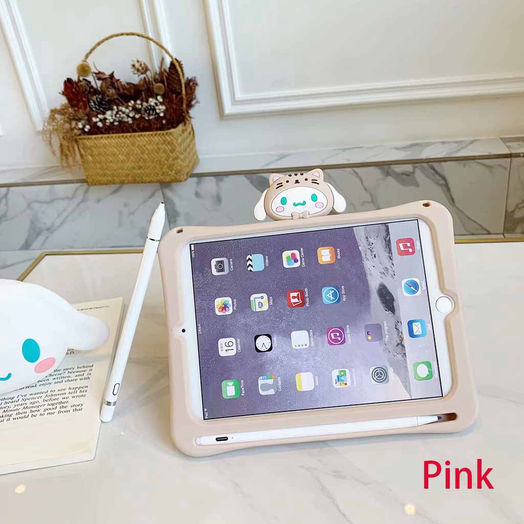 Ốp bảo vệ silicone có ngăn đựng bút cho Apple Ipad Air Mini 1 2 3 4 5 Ipad 5 6 9.7” Pro11" 10.5" 2019 10.2" 7th Gen | BigBuy360 - bigbuy360.vn