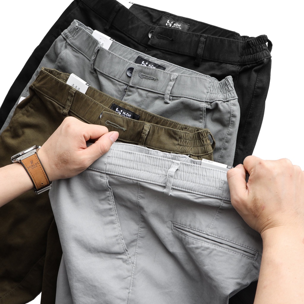 Quần Short Kaki Nam H-ZET - Form Slim Fit Mặc Trên Gối - SHORT KK 03