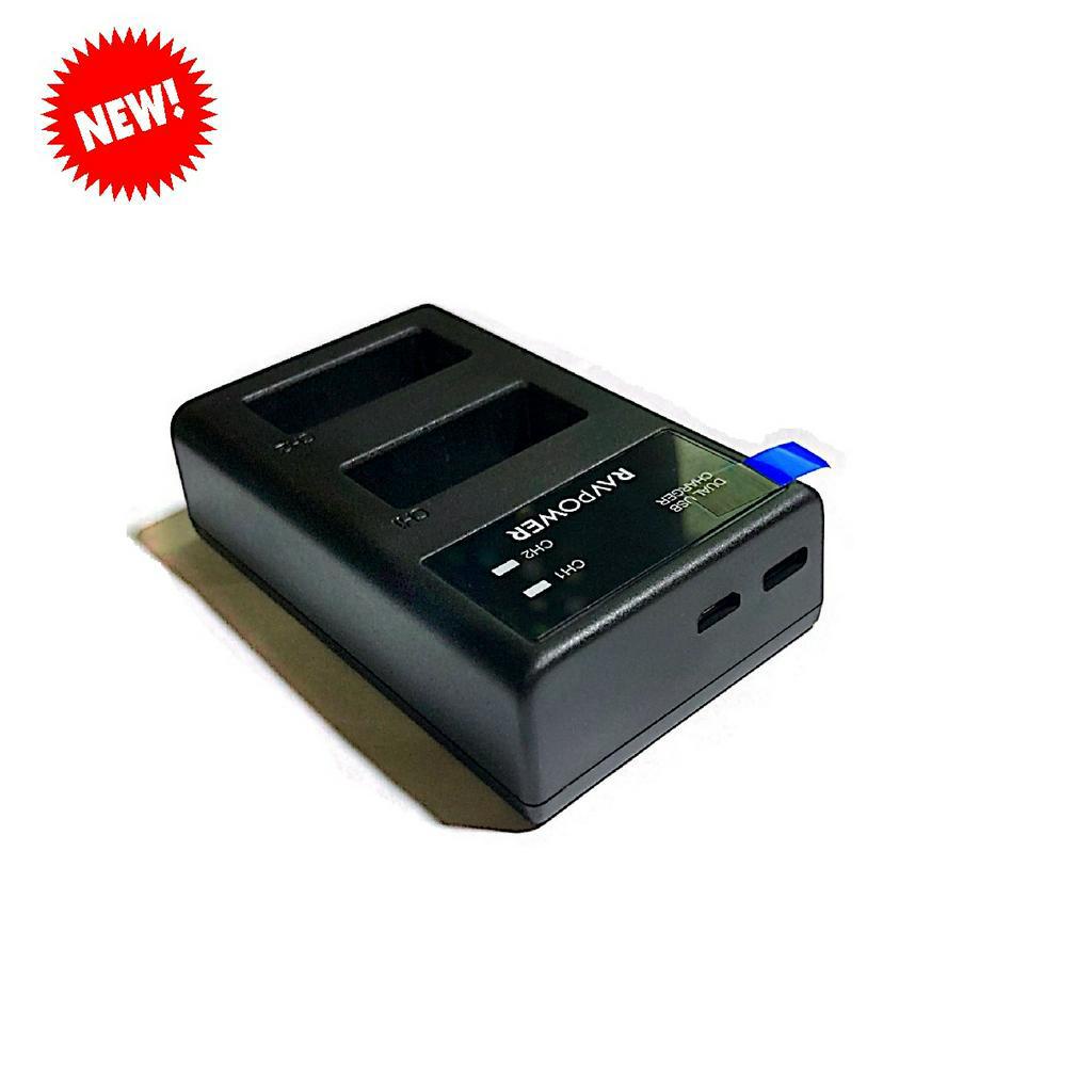 Bộ 2 PIN + SẠC ĐÔI Canon LP-E17 RAVPOWER Cho Canon 77D 750D 760D 800D 8000D 200D M3 M5 M6, EOS RP...