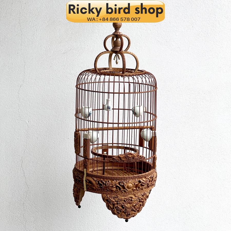 Lồng chim tre, Puteh bird cage -  3D dragon design