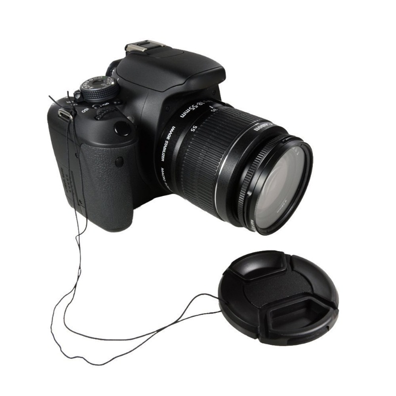 Nắp Đậy Ống Kính Trước Chống Bụi Chống Thất Lạc Kèm Dây Đeo Cho Pentax DSLR