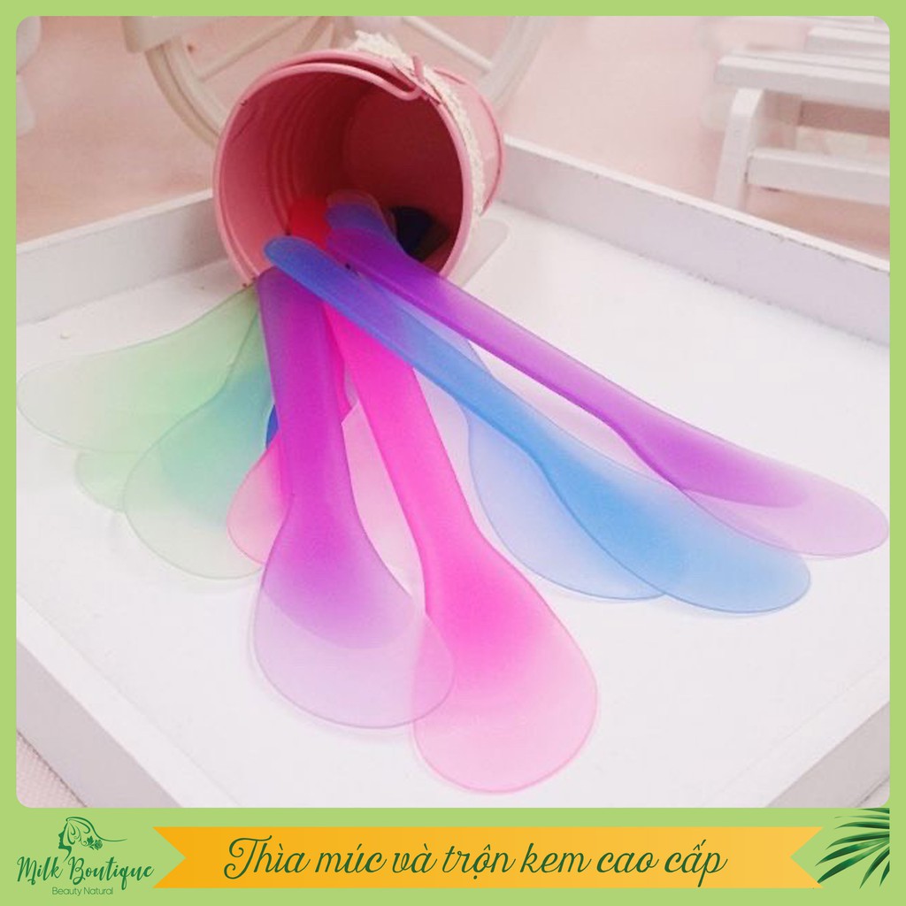 Thìa múc trộn kem, mỹ phẩm cao cấp K'Hula Spoon, cực kỳ tiện lợi, đánh kem tan đều, chính hãng Huyền Milk Boutique