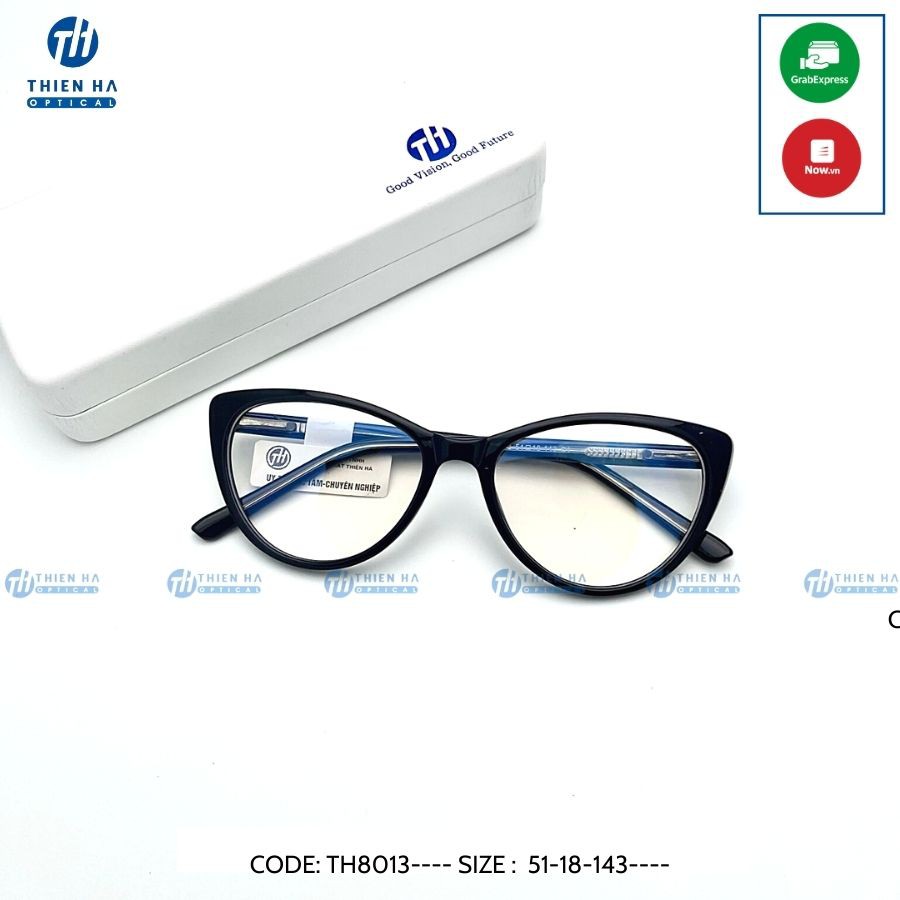 Gọng kính mắt mèo THIÊN HÀ OPTICAL cao cấp hàng đẹp giá rẻ, nhiều màu mới lạ TH8013