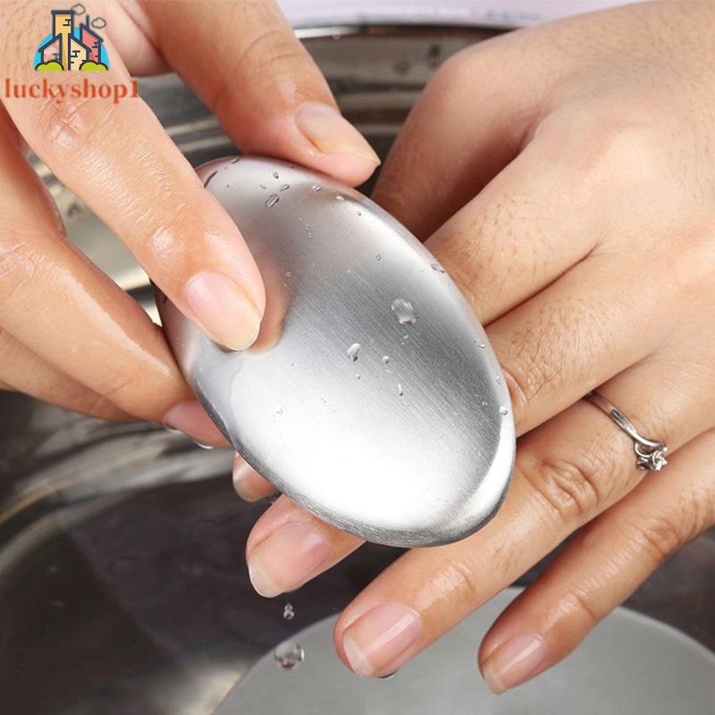 ❤❤❤(Hot products for family life)Stainless Steel Soap Odour Remover Kitchen Bar Hand Eliminating Odor Smell Chef Steel Soapcan