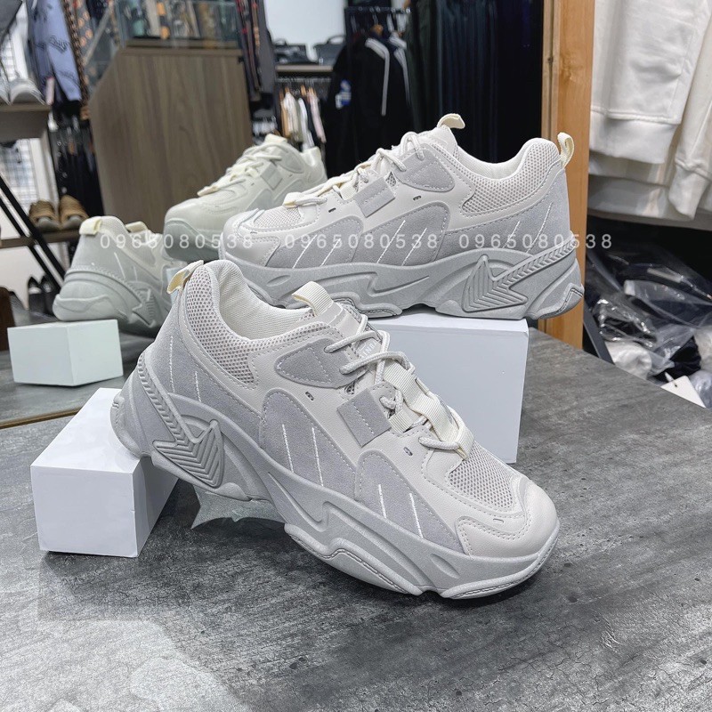 Giày thể thao nam, giày sneakers nam đế mũi tên Xám G903