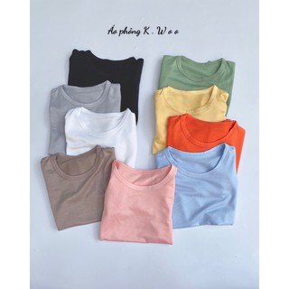 [SALE] Áo Cộc Tay Cho Bé Trai, Bé Gái KIMCHI Vải Thun Lạnh Xuất Hàn, Áo Hè Ngắn Tay Trẻ Em Minky Mom MKMA2106