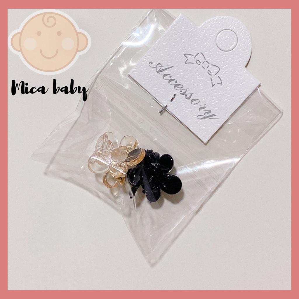 Set 2 chiếc kẹp tóc cho bé hình bông hoa Mica Baby KT20