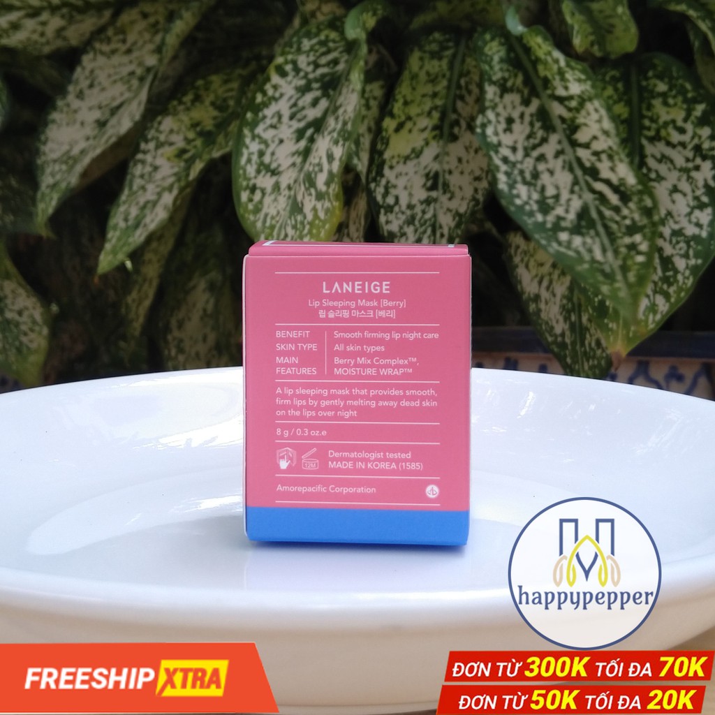 MẶT NẠ NGỦ CHO MÔI LANEIGE LIP SLEEPING MASK 8g (Berry) | có Bill | BigBuy360 - bigbuy360.vn