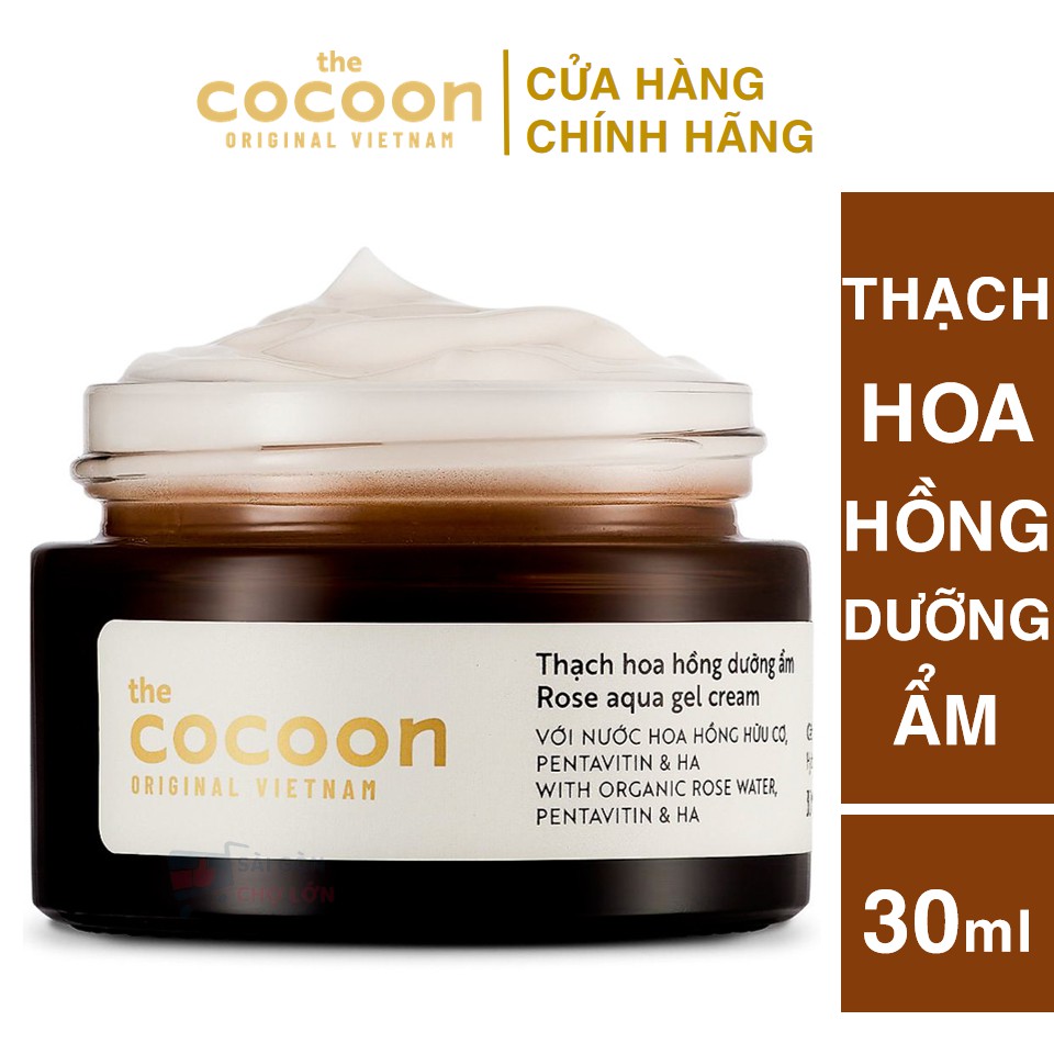 [CHÍNH HÃNG] Thạch Hoa Hồng Cocoon Thuần Chay - Cấp Ẩm 24H Mang lại làn da đầy đặn, mềm mượt và mịn màng.