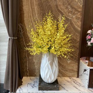 Hoa giả- Hoa Lan Vũ Nữ hàng cao cấp cành dài 95cm -cành 8nhánh cắm bình siêu đẹp trang trí tết