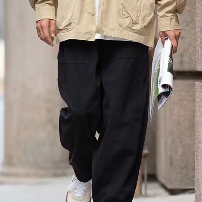 Quần Dài Dáng Rộng Phối Túi Lớn Siêu Bền Phong Cách Hip Hop Nhật Bản Thời Trang Cho Nam size M-3XL