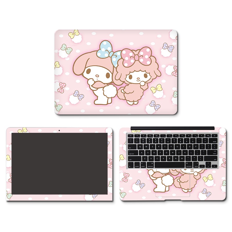 3 cái DIY Laurel Dog Máy tính xách tay Da Máy tính xách tay Dán máy tính xách tay 10-17 inch Đề can trang trí máy tính xách tay cho Dell, Lenovo, Huawei