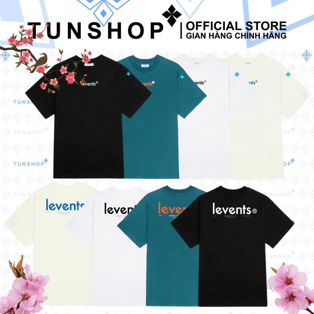 Áo Thun Tee Levents Popular Logo Cơ Bản Cho Nam Nữ Full Tag , Levent Basic Chất Cotton Thêu Chữ TUN SHOP UNISEX