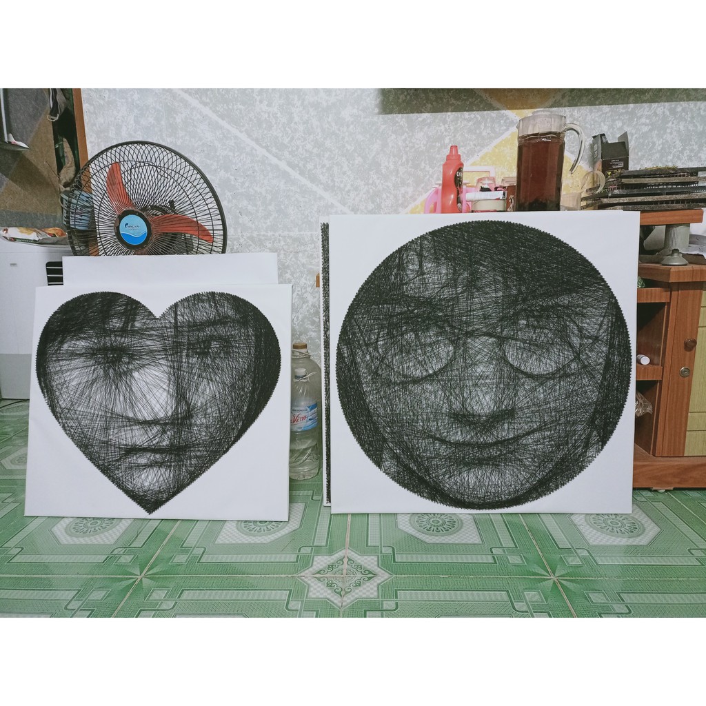 💥HÀNG SẴN-Bộ nguyên liệu tự làm TRANH ĐINH CHỈ 3D harypotter - mẫu 1