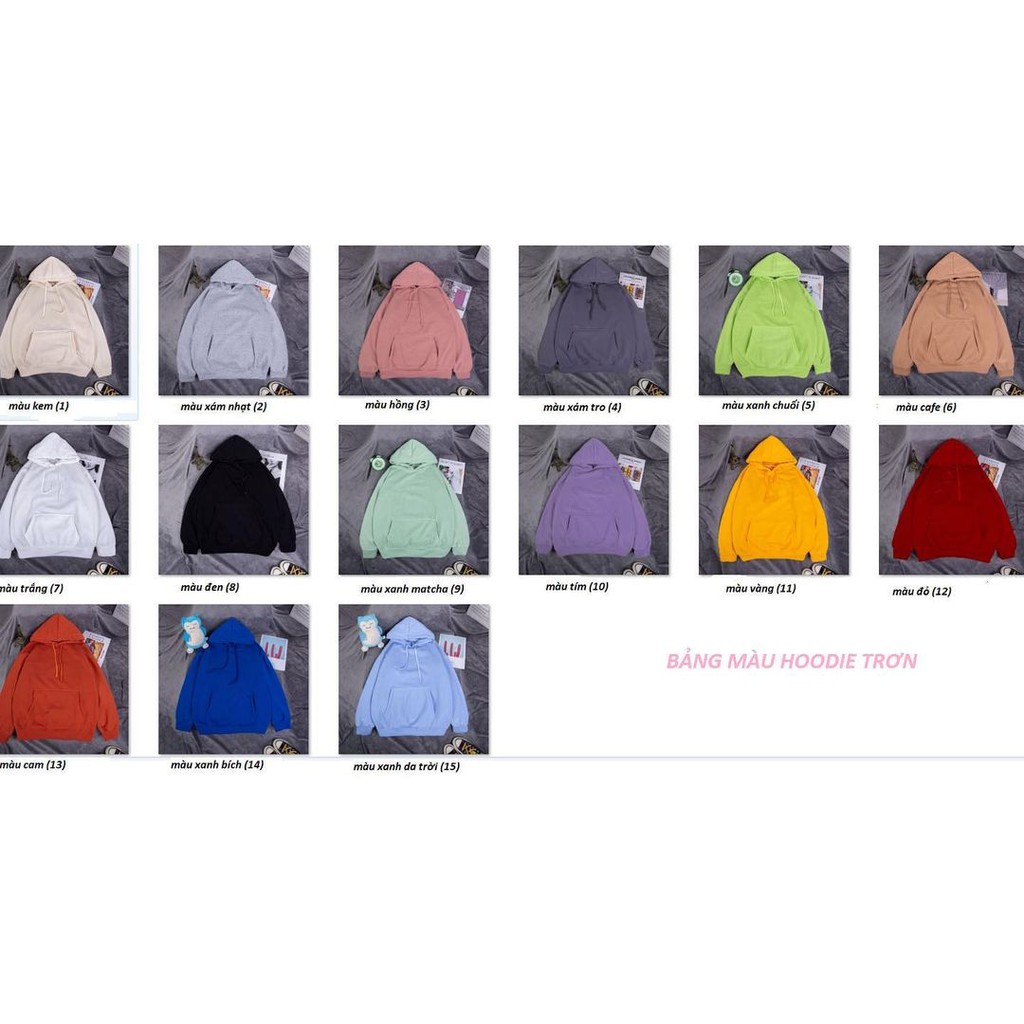 Áo Hoodie BASIC Màu Trơn Form Rộng Unisex Cho Cả Nam Và Nữ | BigBuy360 - bigbuy360.vn