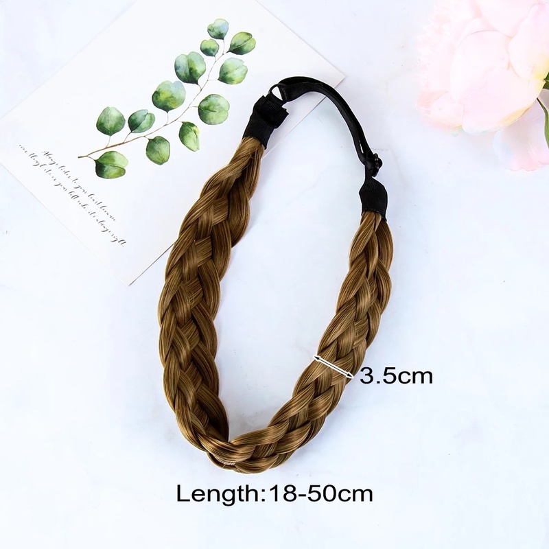 Băng đô kiểu bím tóc giả phong cách du mục thời trang cho nữ